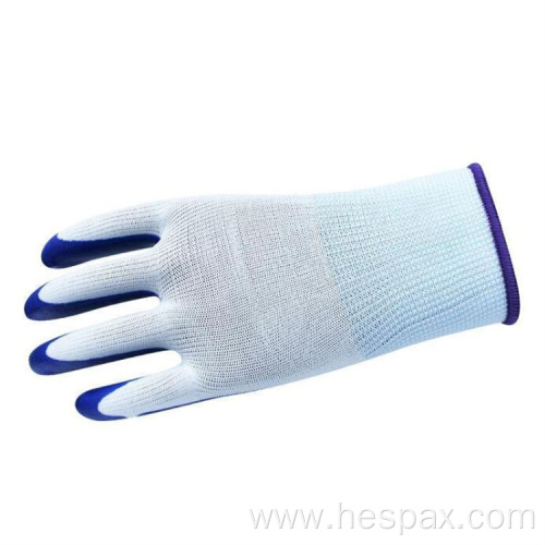 Hespax Heavy Duty Work Oil Resistant Nitrile Gloves